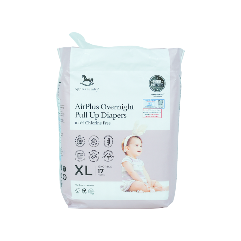 Tã Quần Applecrumby Đêm Mini Xl 17M