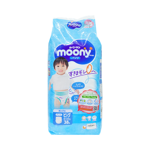 Tã Quần Xl Moony Blue 38M trai