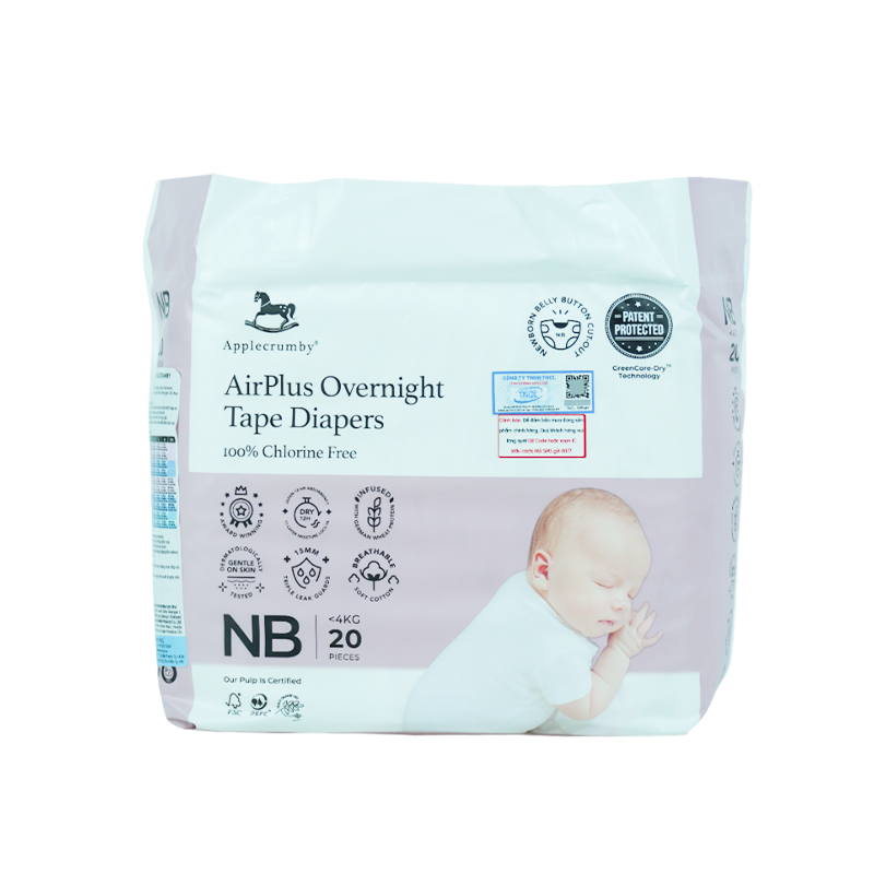 Tã Dán Applecrumby Đêm Mini NB 20M