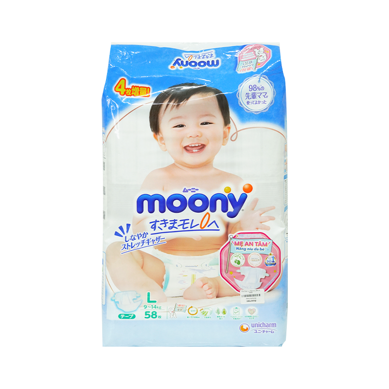 Tã Dán L Moony Blue 54M