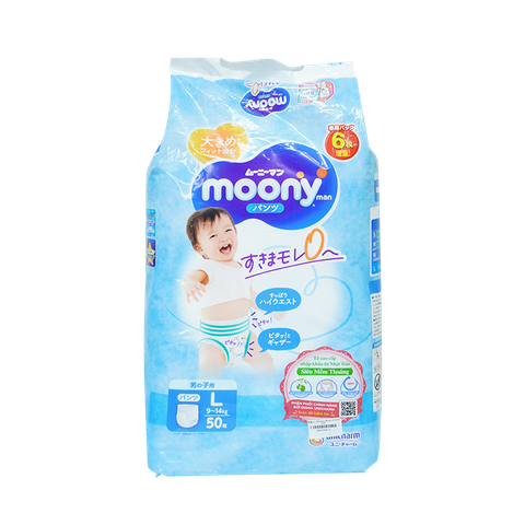 Tã Quần L Moony Blue 44M Trai