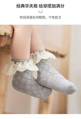 Vớ OT Bé Gái Ren Bèo