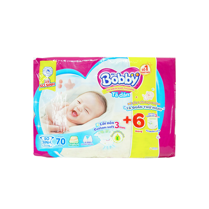 Tã Dán Bobby Nb 70M
