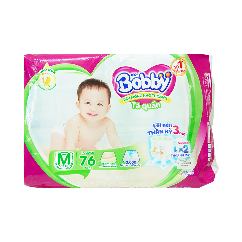 Tã Quần Bobby M 76M