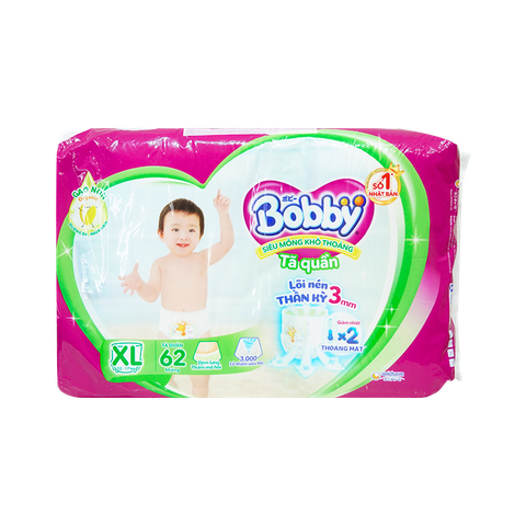 Tã Quần Xl Bobby 62M