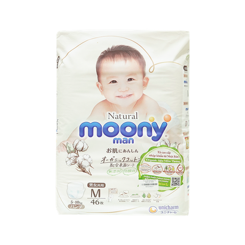 Tã Quần M Moony Natural 46M