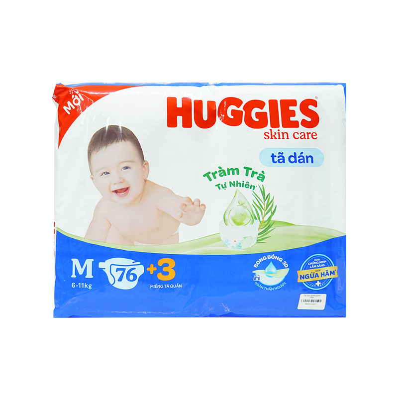 Tã Dán M Huggies 76M