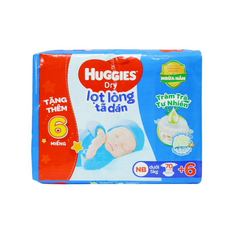 Tã Dán NB Huggies 70M