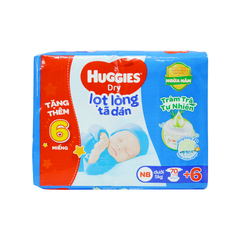 Tã Dán NB Huggies 70M