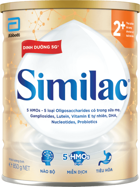 Sữa Bột Similac Dinh Dưỡng 5G 2+ 850G