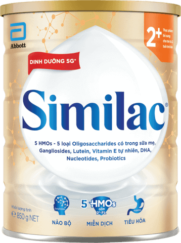Sữa Bột Similac Dinh Dưỡng 5G 2+ 850G