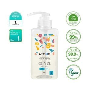 Chai Nước Rửa Bình Atono2 Thuần Chay Không Hương 480Gr