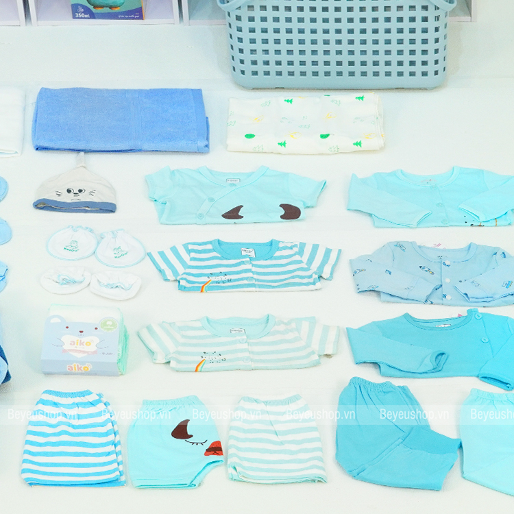 Combo Đi Sinh Xanh Dương Vuông Tròn