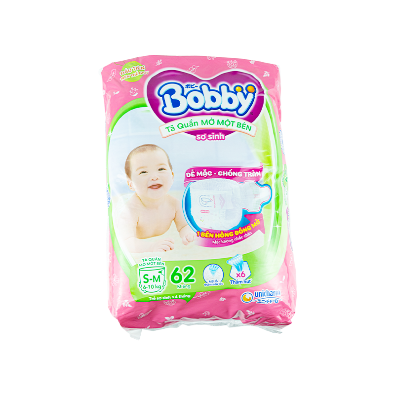 Tã Quần Bobby Mở 1 Bên S-M62