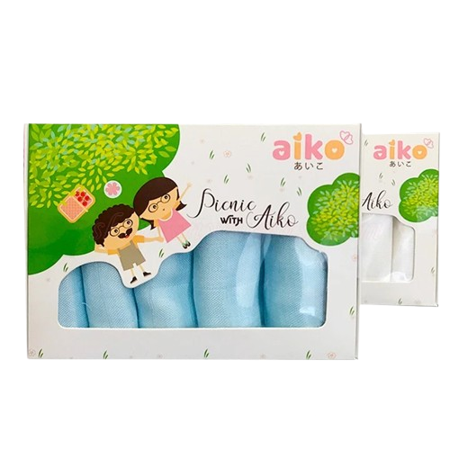 Khăn Sữa Tre Aiko Set 5 Cái