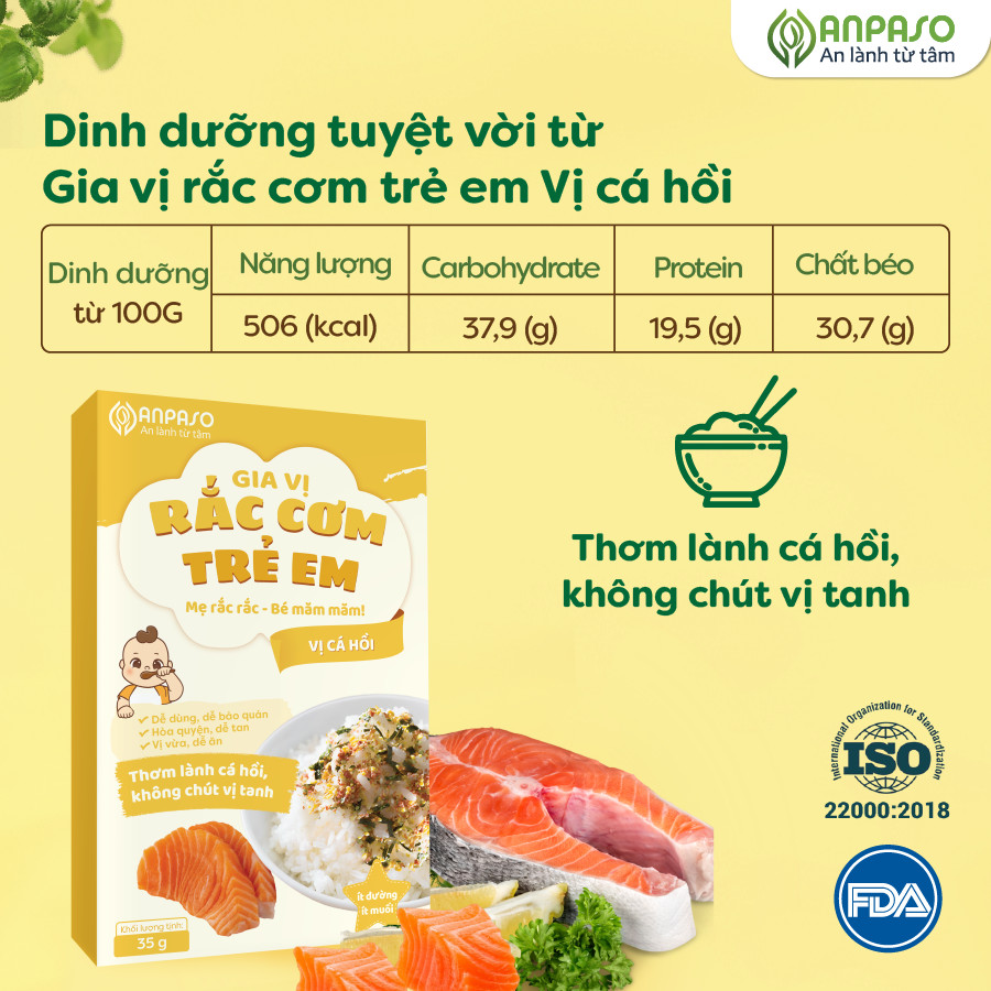 Gia Vị Anpaso Rắc Cơm Vị Cá Hồi
