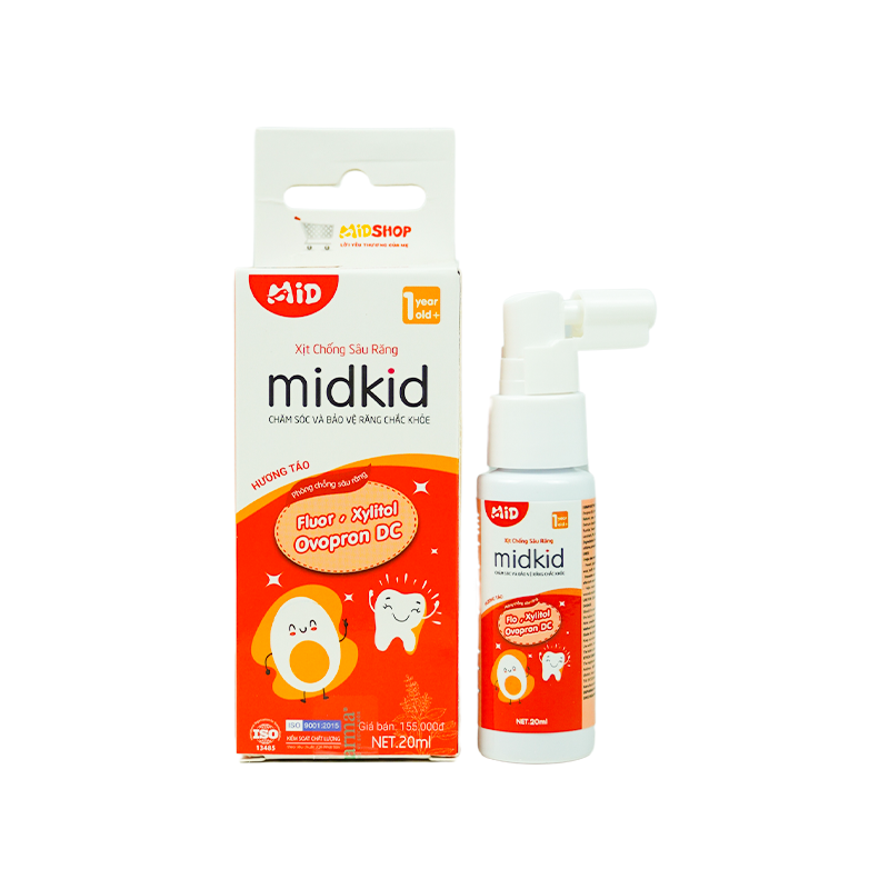 DDBK Midkid Xịt Chống Sâu Răng Hương Táo