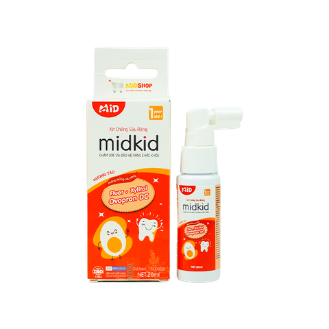 DDBK Midkid Xịt Chống Sâu Răng Hương Táo