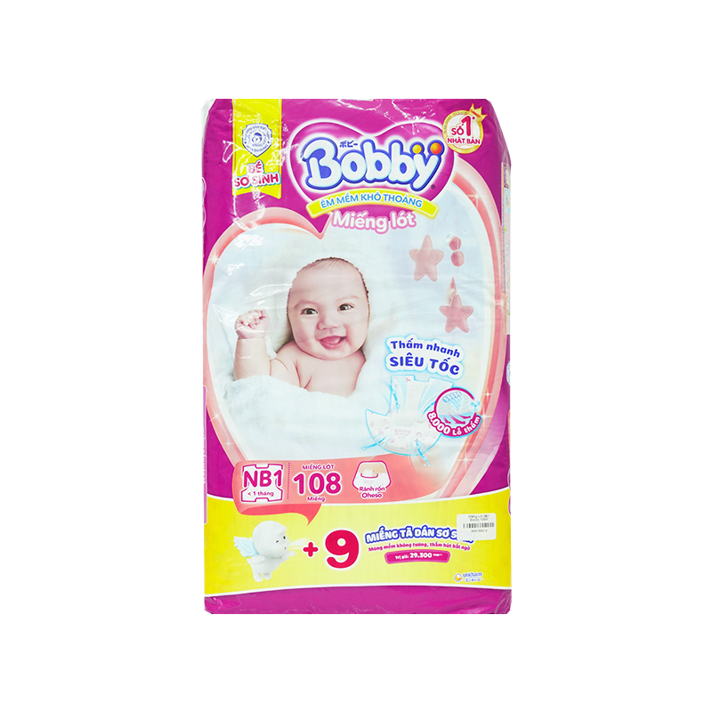 Miếng Lót Sơ Sinh Bobby 108M