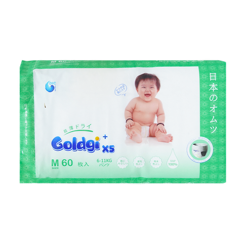 Tã Quần Goldgi X5  M 60M