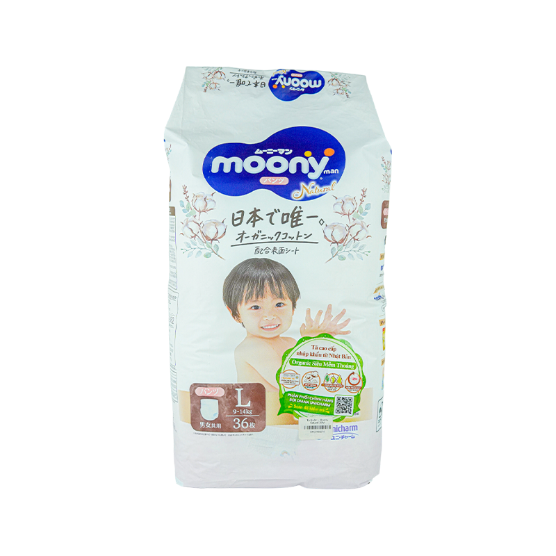 Tã Quần Xl Moony Natural 32M