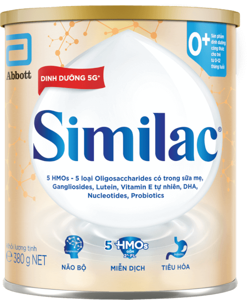 Sữa Bột Similac Dinh Dưỡng 5G 0+ 380G