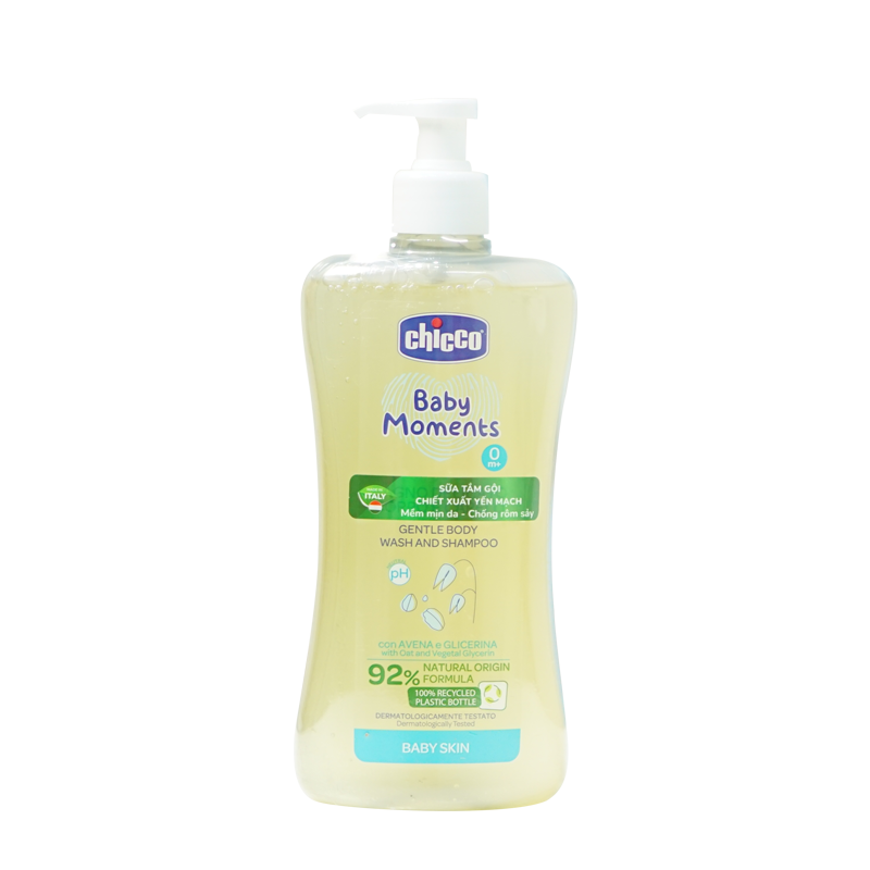 Tắm Gội Chicco Yến Mạch 500ML