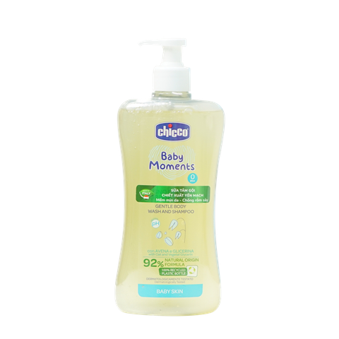 Tắm Gội Chicco Yến Mạch 500ML
