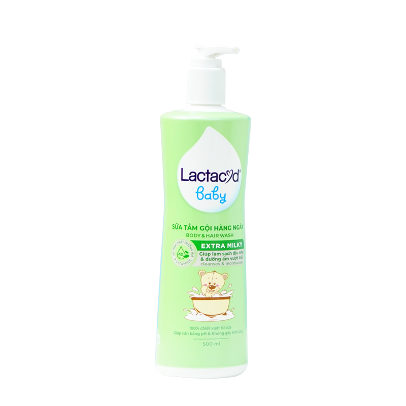 Tắm Gội Lactacyd Extra Milky 500ML
