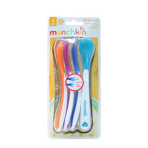 Thìa Munchkin Set 4 Thìa Báo Nóng