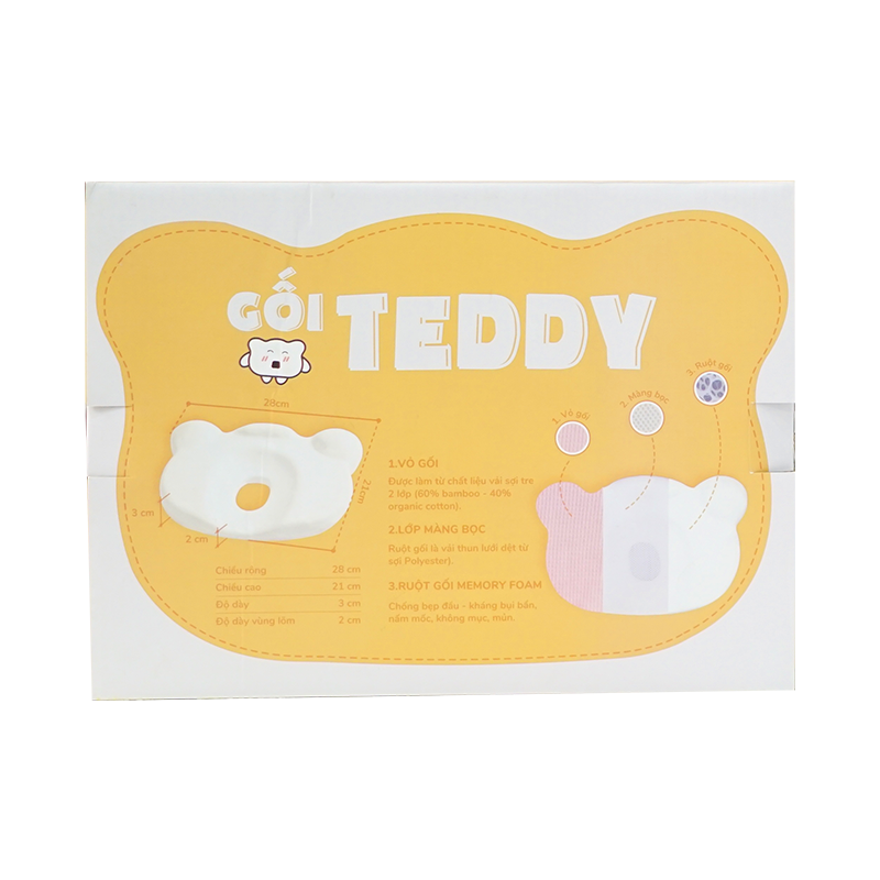 Gối Nằm Uala Rogo Cao Su Teddy