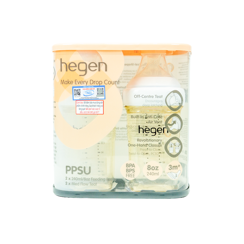 Set Bình Sữa Hegen PPSU 240ML