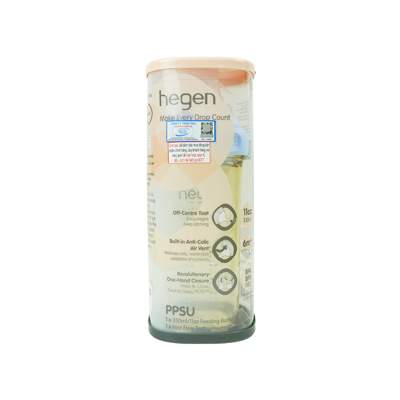 Bình Sữa Hegen PPSU 330ML Xanh