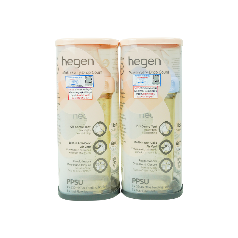 Bình Sữa Hegen PPSU 330ML Hồng