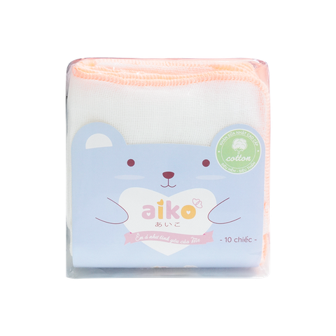 Khăn Sữa Xô Aiko Xô 3 Lớp 25X25Cm