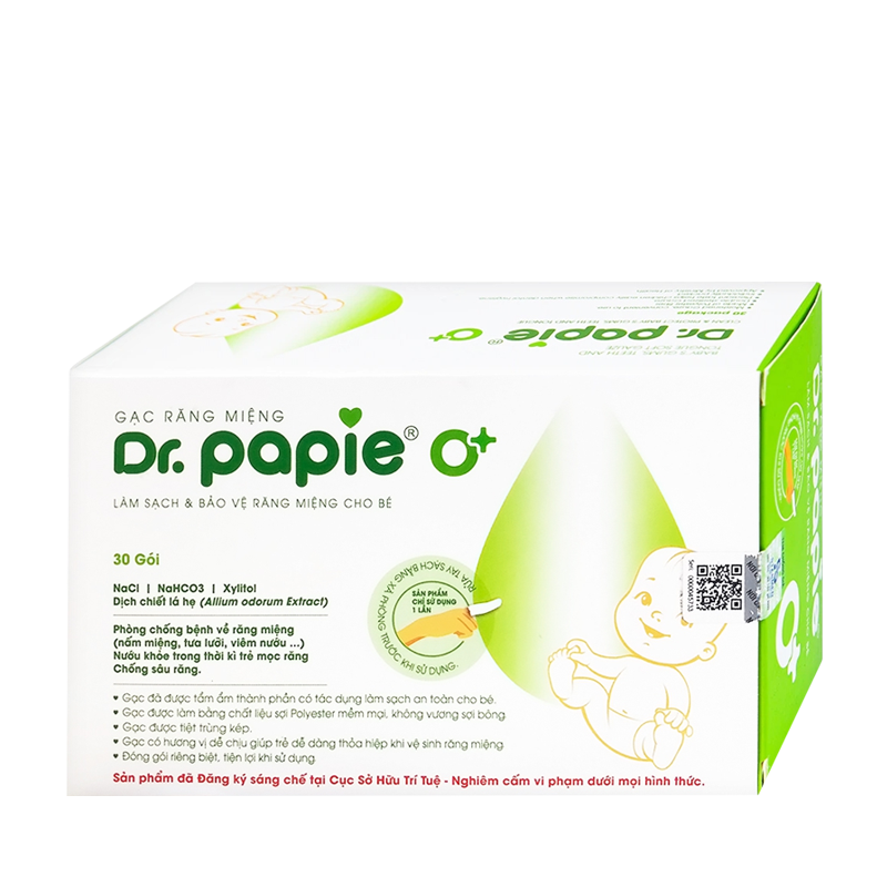 Rơ Lưỡi Dr.Papie 30 Gói 0+