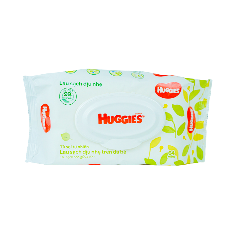 Khăn Ướt Không Mùi Huggies 64M