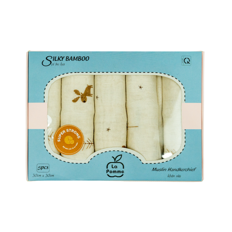 Khăn Sữa Tre La Pomme Hươu Nâu