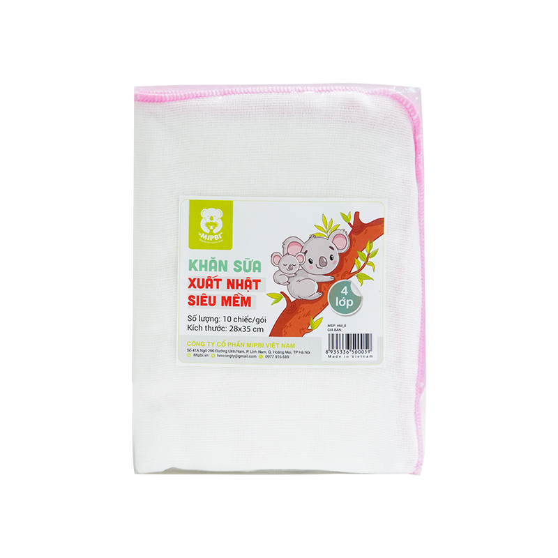Khăn Sữa Xô Mipbi Xô 4 Lớp
