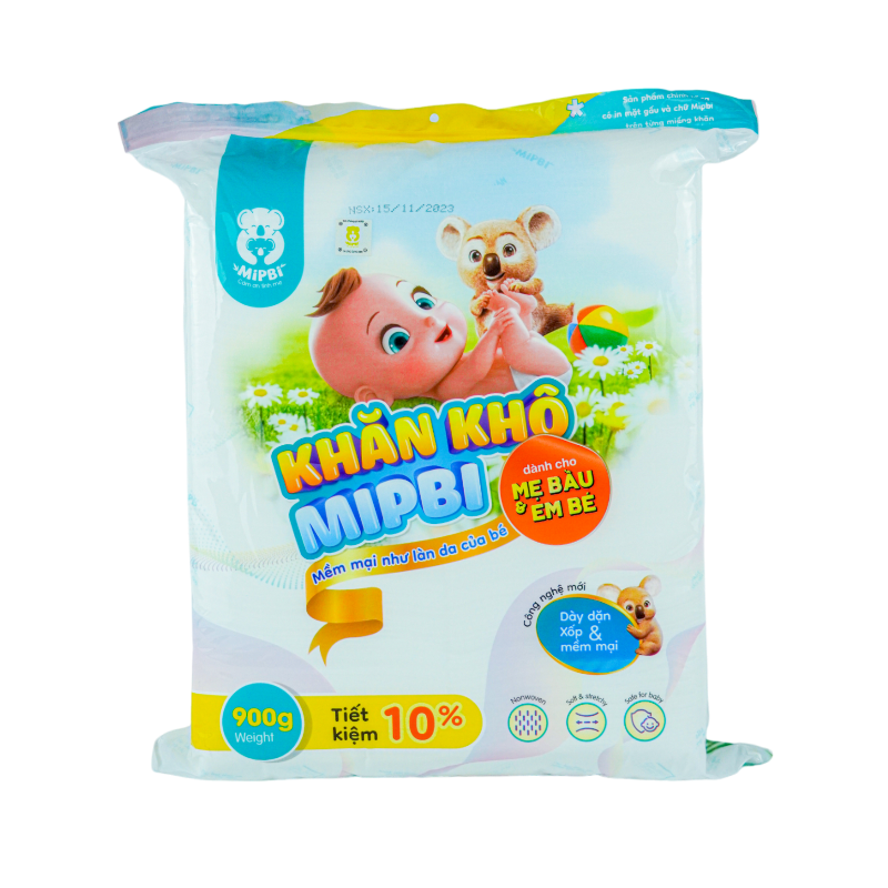 Khăn Vải Khô Đa Năng Mipbi 900Gr
