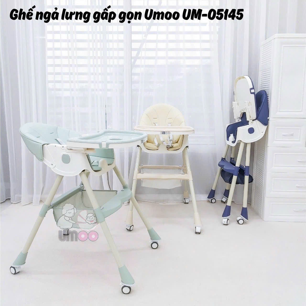 Ghế Ăn Dặm Umoo GG - Ngã Lưng UM-05117