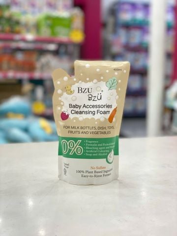 Túi Nước Rửa Bình Bzu Tạo Bọt Hương Tự Nhiên 400ML