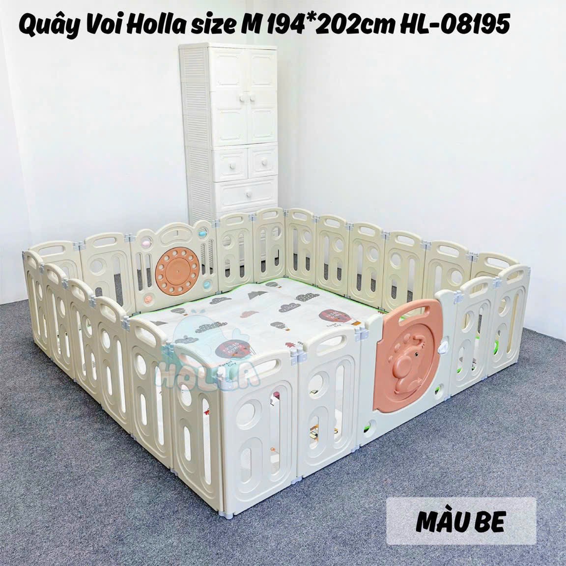 Quây Nhựa Holla HL08195 1.9M X 2M Voi