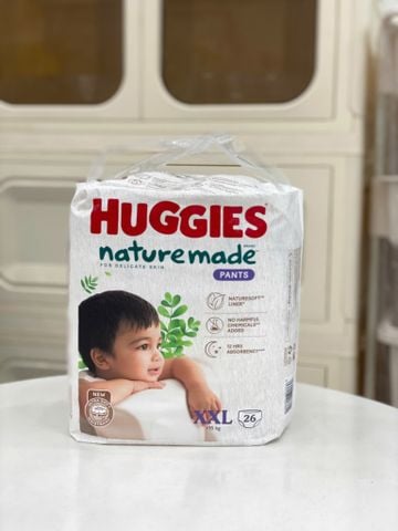 Tã Quần Huggies Naturemade XXL 26M
