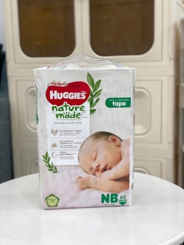 Tã Dán Huggies Naturemade NB 60M