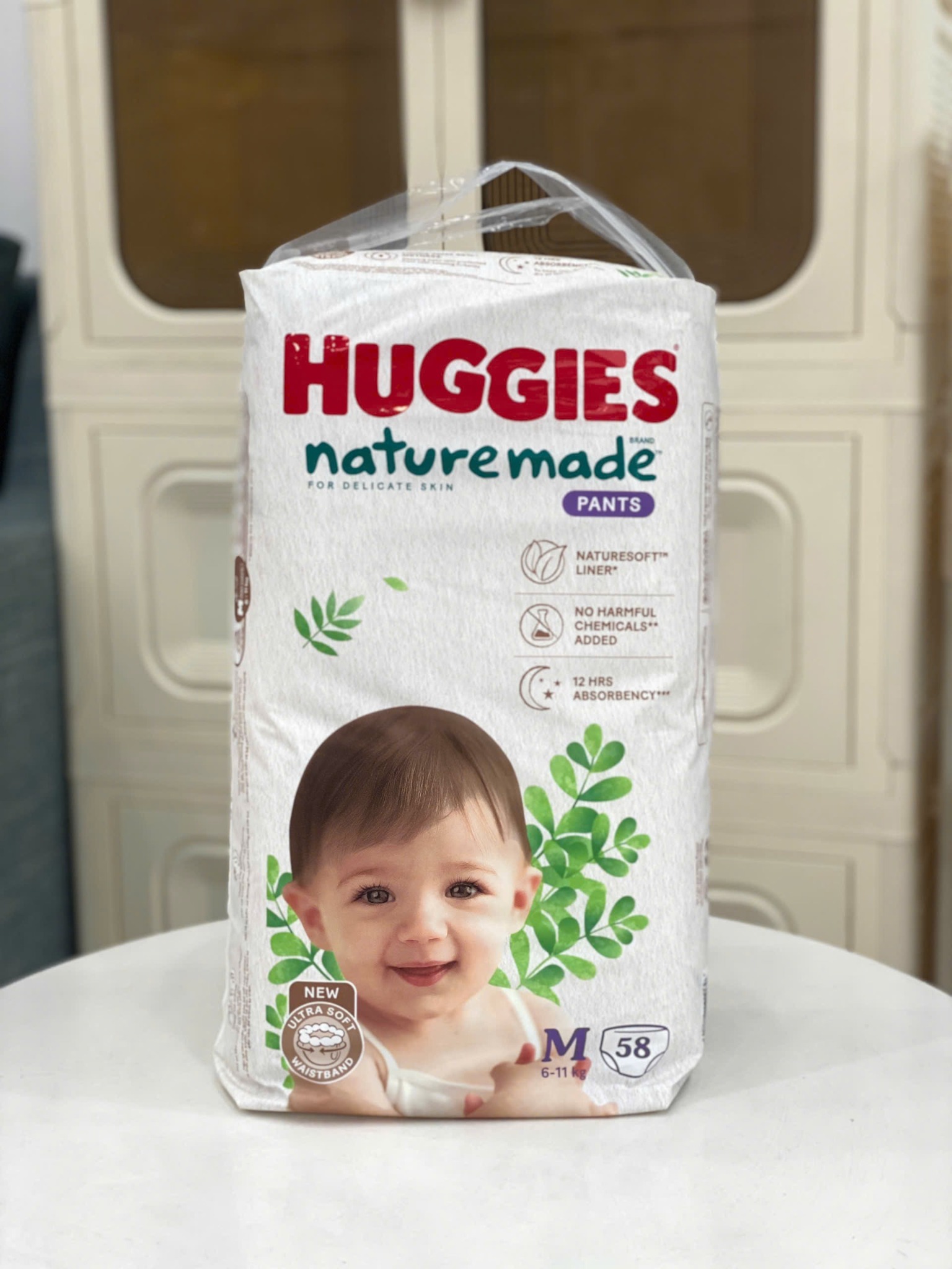Tã Quần Huggies Naturemade M 58M