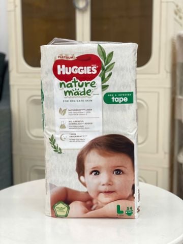 Tã Dán Huggies Naturemade L 54M