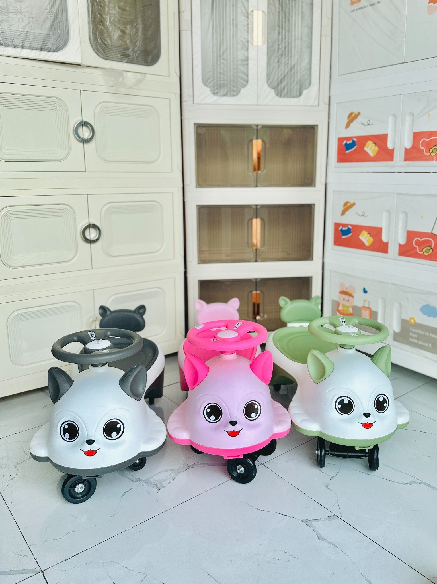 Xe Chòi Chân OT Lắc Tay Gấu NRR-XL21