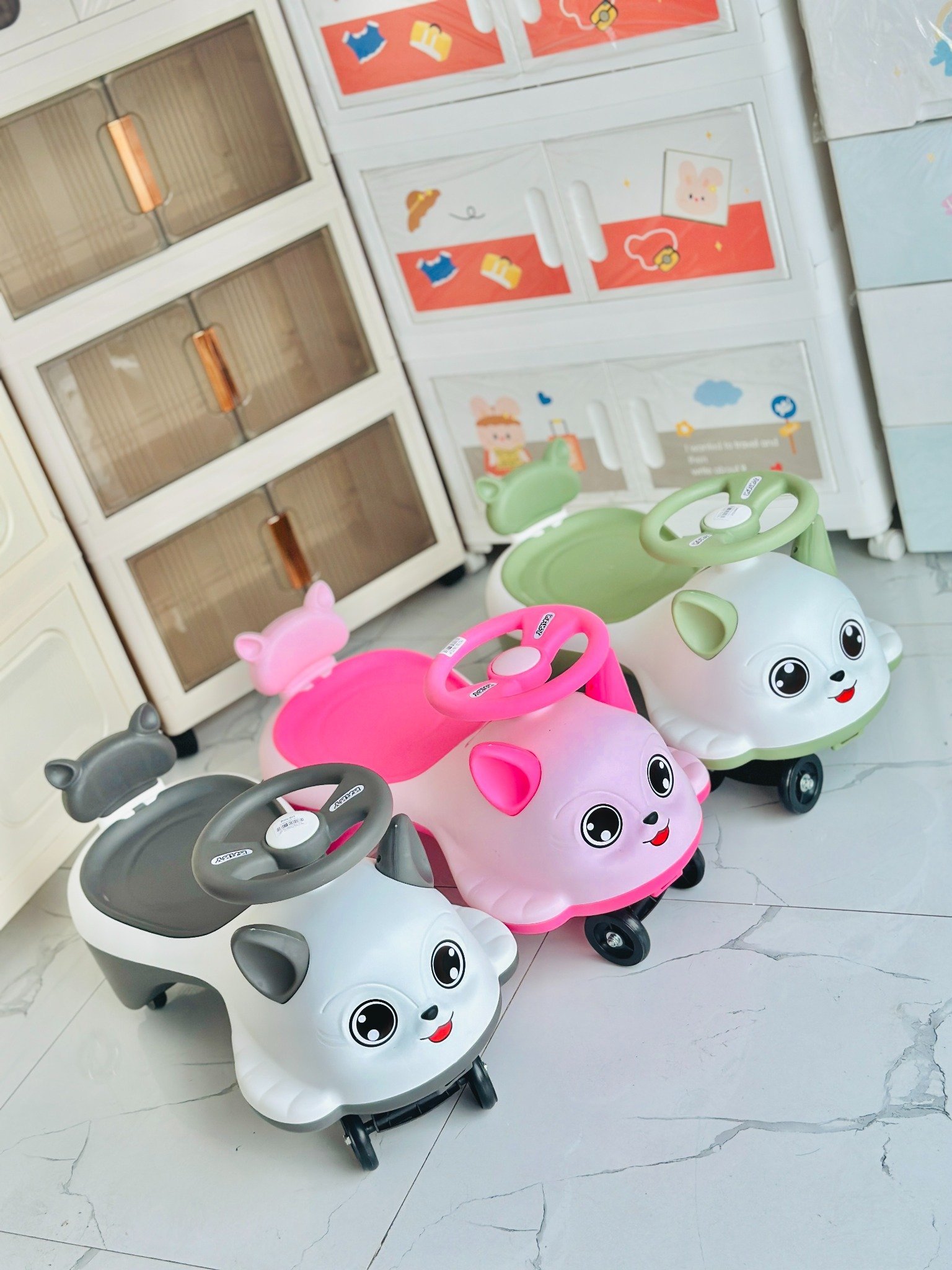 Xe Chòi Chân OT Lắc Tay Gấu NRR-XL21