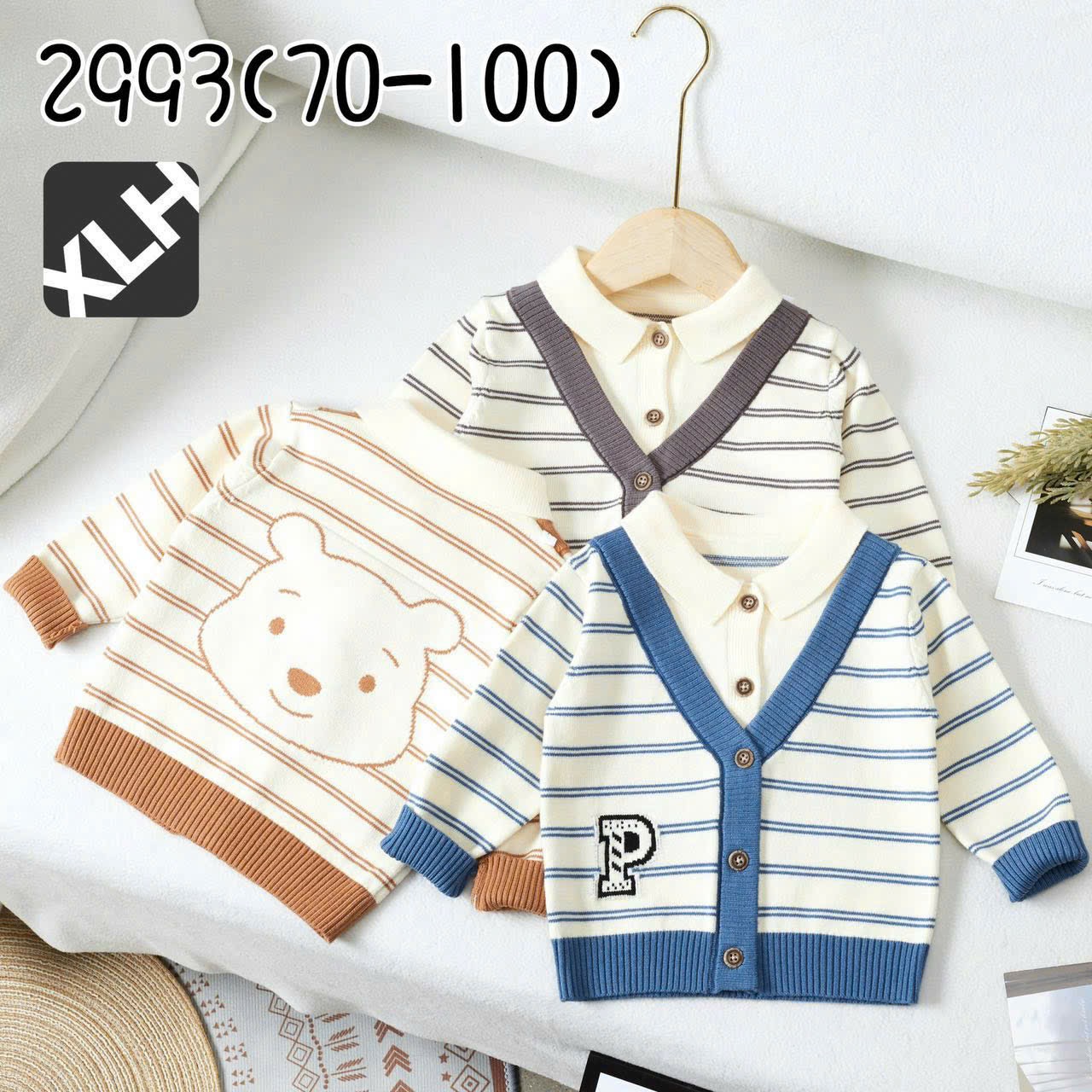 Áo Len OT Kẻ Ngang 2993